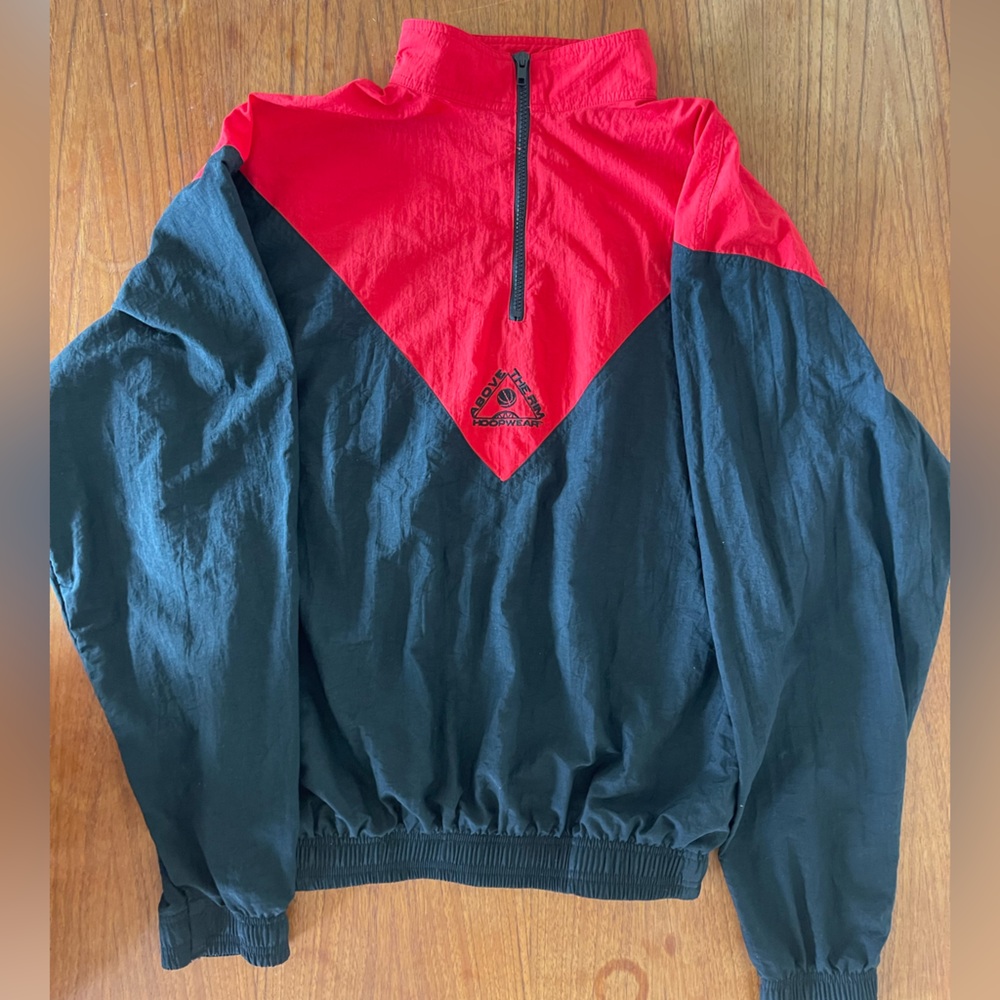 Vintage Above The Rim 1/4 zip Windbreaker